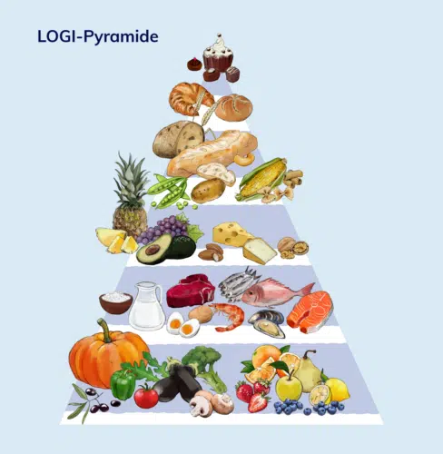 Die LOGI-Pyramide als Übersicht einer passenden Ernährungsform bei mitochondrialer Dysfunktion